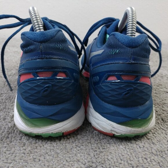 Asics Gel Kayano 23 Womens Size 8 Running Shoes Low Top Blue Pink Sneakers - Picture 7 of 10